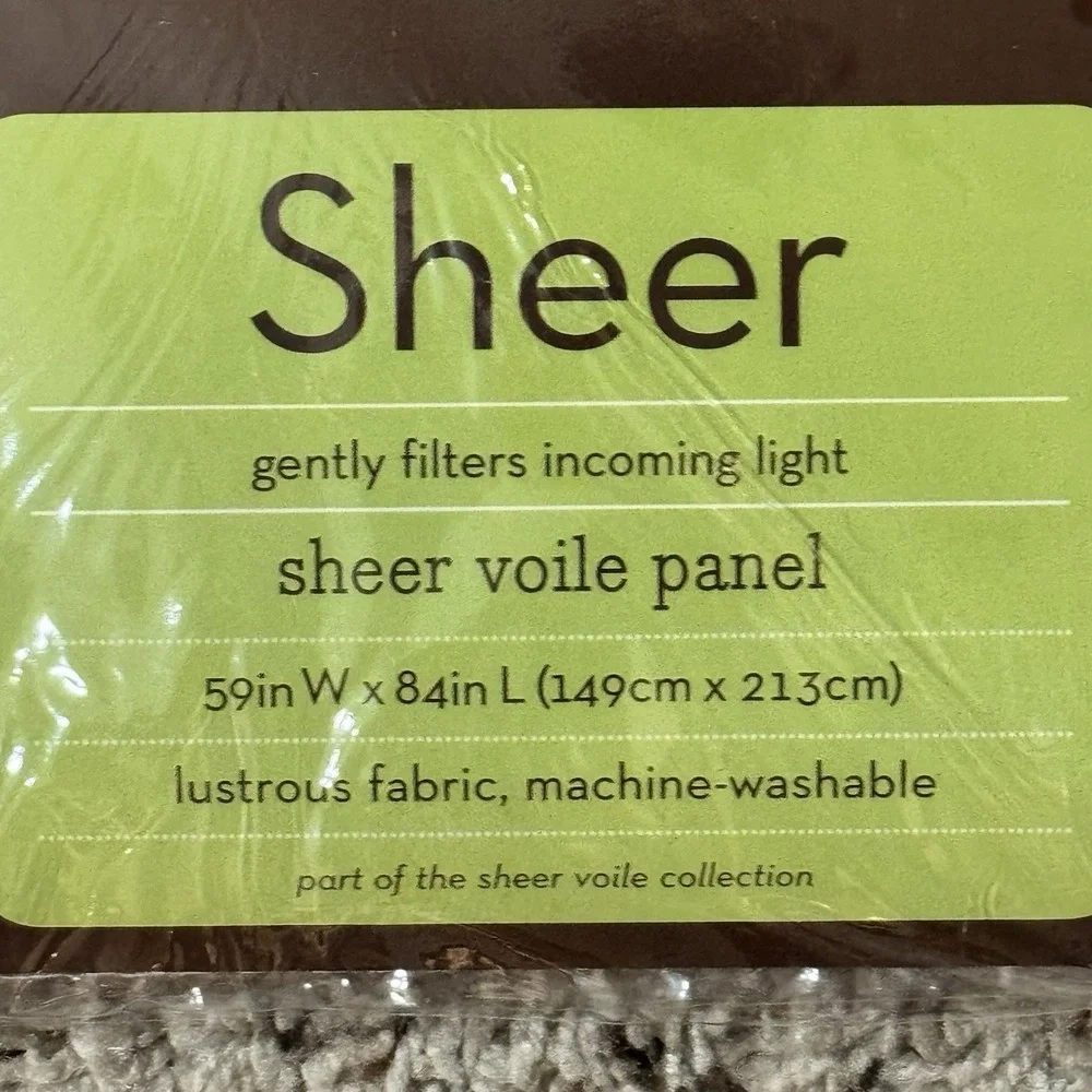 Martha Stewart Sheer Voile Window Panel‎ 59